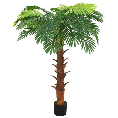 vidaXL Artificial Cycas Palm with Pot 63" Green