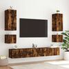 vidaXL TV Wall Cabinet Smoked Oak Engineered Wood Medium