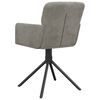 vidaXL Swivel Dining Chair Set of 2 Light gray
