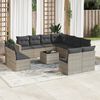 vidaXL Garden Sofa Set Light Grey, Dark Grey
