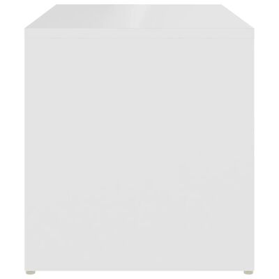 vidaXL Side Table White 23.2"x14.1"x14.9" Chipboard