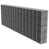 vidaXL Gabion Wall with Cover Galvanized Steel 236.2"x19.7"x78.7"