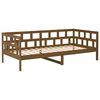 vidaXL Day Bed Honey brown Solid pine wood Standard Convertible
