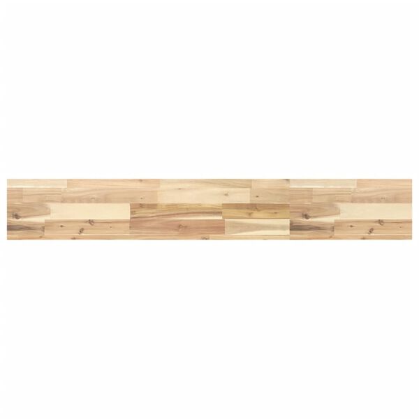 vidaXL Floating Shelf Natural wood tones Solid Acacia wood 55 in length