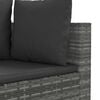 vidaXL Patio Sofa Set Set of 5 Gray