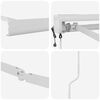 vidaXL Awning Frame White 137.80 x 98.43 in Aluminium