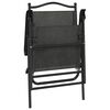 vidaXL Garden Chair Set of 8 Melange grey Textilene fabric, steel Medium