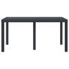 vidaXL Garden Dining Table Anthracite 59.06 x 39.37 x 28.74 in