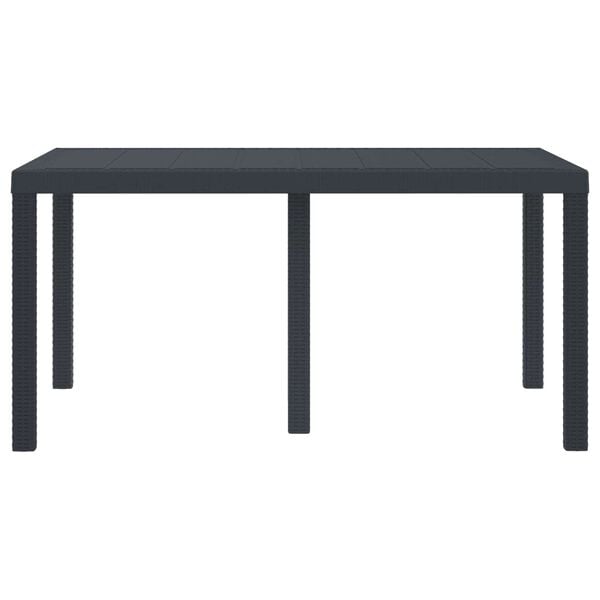 vidaXL Garden Dining Table Anthracite 59.06 x 39.37 x 28.74 in