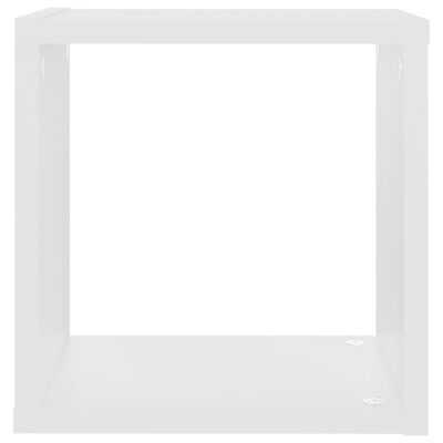vidaXL Wall Cube Shelves 6 pcs White 10.2"x5.9"x10.2"