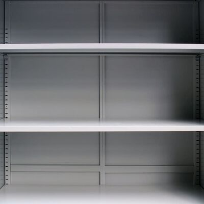 vidaXL Office Cabinet 35.4"x15.7"x55.1" Steel Gray
