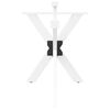vidaXL Dining Table Leg White Powder-coated steel 47.2 in