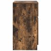 vidaXL Bedside Cabinet Set of 2 Smoked Oak Engineered Wood Standard