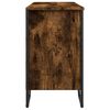 vidaXL Bathroom Sink Cabinet Smoked Oak Engineered wood, Metal Medium