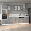 vidaXL Sink Bottom Cabinet Gray Sonoma Engineered Wood Medium Storage