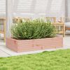 vidaXL Garden Planter Brown Solid Douglas wood 43.3 in x 23.6 in x 9.1 in
