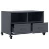 vidaXL TV Cabinet Anthracite Cold-rolled Steel Compact TV Cabinet
