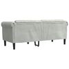 vidaXL Sofa Light grey Velvet, plywood, solid wood 2-seater Sofa