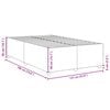 vidaXL Bed Frame Light Gray