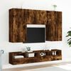 vidaXL TV Wall Cabinet Smoked oak Engineered wood Medium TV Wall Cabinet