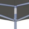 vidaXL Party Tent Anthracite Powder-coated steel 10x10 ft Collapsible
