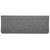 vidaXL Stair Mat Set of 15 Grey