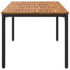vidaXL Outdoor Tables natural and black 78.7" x 35.4" x 29.5