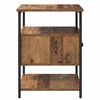 vidaXL Bedside Cabinet with Drawer Old Wood 15.75 x 16.54 x 22.05 in