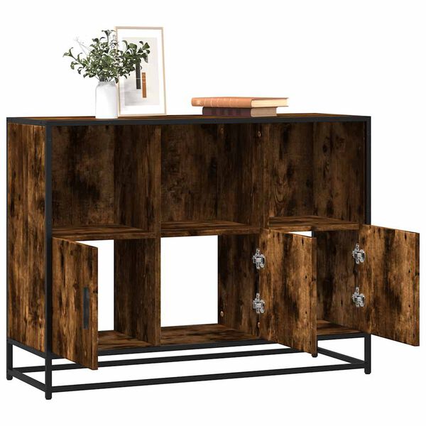 vidaXL Sideboard Smoked Oak Engineered wood Medium Sideboard
