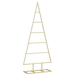 vidaXL Metal Christmas Tree Black Powder-coated steel 35.4 inch