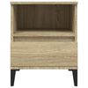 vidaXL Bedside Cabinet Sonoma Oak Engineered wood, metal Medium