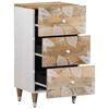 vidaXL Sideboard Natural Mango with White