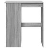 vidaXL Bar Table Grey sonoma Engineered wood Bar Table Rectangular
