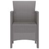 vidaXL Garden Chair 4 pcs Light gray 53 x 49 x 85 cm PP