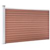 vidaXL Garden Fence WPC 68.9"x41.3" Brown