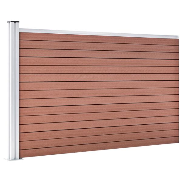 vidaXL Garden Fence WPC 68.9"x41.3" Brown