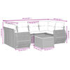 vidaXL Garden Sofa Set Grey, Dark Grey