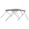 vidaXL 3-bow Bimini Top Grey 72.0x55.1x53.9"