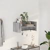 vidaXL Wall Shelf Grey sonoma Engineered wood 27.8 x 13.8 x 12.0 in