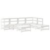 vidaXL Garden Lounge Set White, Anthracite