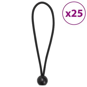 vidaXL Bungee Cords with Balls 25 pcs 8.3 x 0.2"