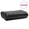 vidaXL Tarpaulin Black 3.3x8.2' 7.11 oz/ft&sup2;