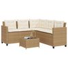 vidaXL Garden Sofa Beige