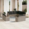 vidaXL Garden Sofa Set Grey, Dark Grey