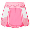 vidaXL Play Tent Pink Polyester, Steel, PE (polyethylene)