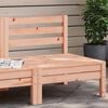 vidaXL Garden Sofa Natural Wood Solid Douglas Fir wood Single Modular
