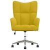 vidaXL Relaxing Chair Mustard Yellow Velvet (100% polyester), Steel Medium