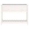 vidaXL Planter White Solid pine wood Medium Planter Rectangular