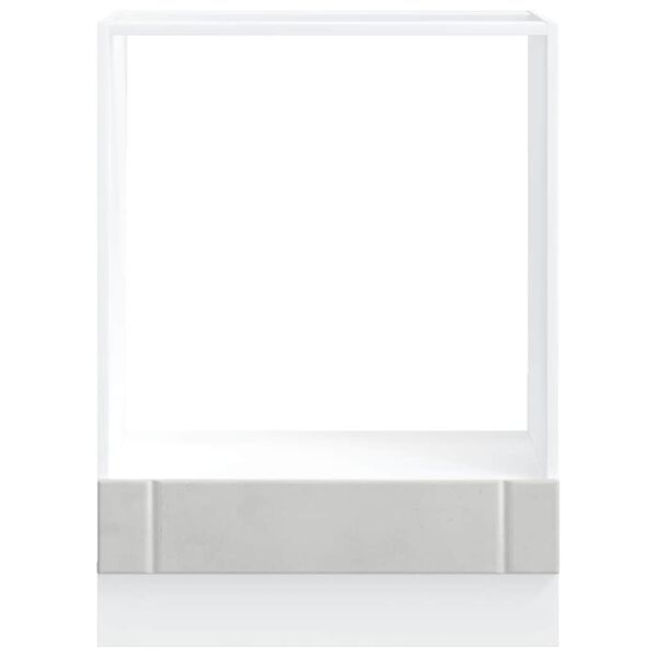 vidaXL Oven Cabinet Concrete Gray Engineered Wood Compact