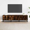 vidaXL TV Cabinet Smoked oak Engineered wood, metal Large TV Cabinet
